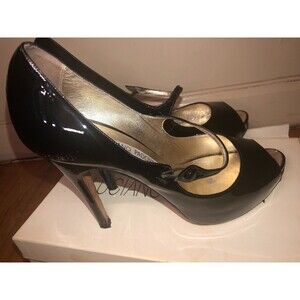 Luciano Padovan size 40 Black Patent Leather Excellent